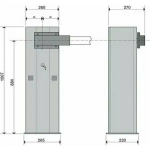 CAME GARD 4000 GSM — шлагбаум автоматический 4 м (КАМЕ) CAME GARD 4000 GSM — шлагбаум автоматический 4 м (КАМЕ)