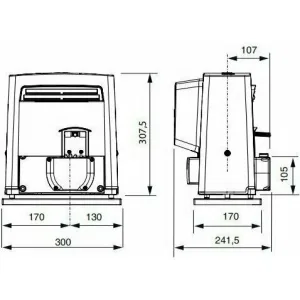 CAME BX708RC KIT SR-4 автоматика для откатных ворот с зубчатой рейкой 4 м (КАМЕ) CAME BX708RC KIT SR-4 автоматика для откатных ворот с зубчатой рейкой 4 м (КАМЕ)