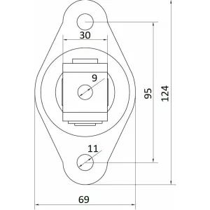 Петля регулируемая с пластиной крепления 38-62 мм М20 HP 20 SO CAME 1700223 (КАМЕ) Петля регулируемая с пластиной крепления 38-62 мм М20 HP 20 SO CAME 1700223 (КАМЕ)