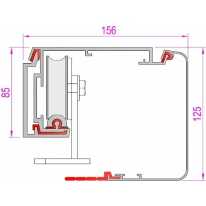 Автоматика для одностворчатой раздвижной двери, ширина прохода до 1225 мм CAME FLUO-SLE STANDARD EMERGENCY, короб 2600 мм 818SL-0012 (КАМЕ) Автоматика для одностворчатой раздвижной двери, ширина прохода до 1225 мм CAME FLUO-SLE STANDARD EMERGENCY, короб 2600 мм 818SL-0012 (КАМЕ)