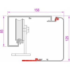 Автоматика для одностворчатой раздвижной двери CAME FLUO-SLB BASIC 818SL-0056 (КАМЕ) Автоматика для одностворчатой раздвижной двери CAME FLUO-SLB BASIC 818SL-0056 (КАМЕ)